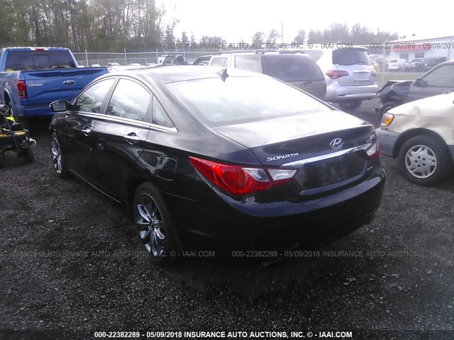 5NPEC4AB3CH367633 - 2012 HYUNDAI SONATA SE/LIMITED BLACK photo 3