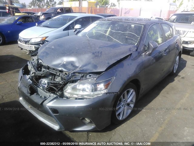 JTHKD5BH3H2280735 - 2017 LEXUS CT 200 GRAY photo 2