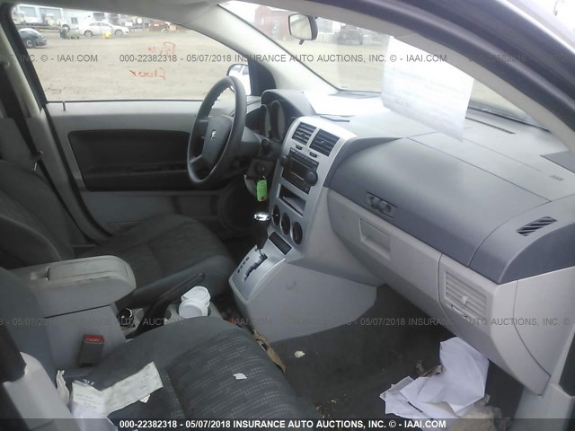 1B3HB28B87D147735 - 2007 DODGE CALIBER BLACK photo 5