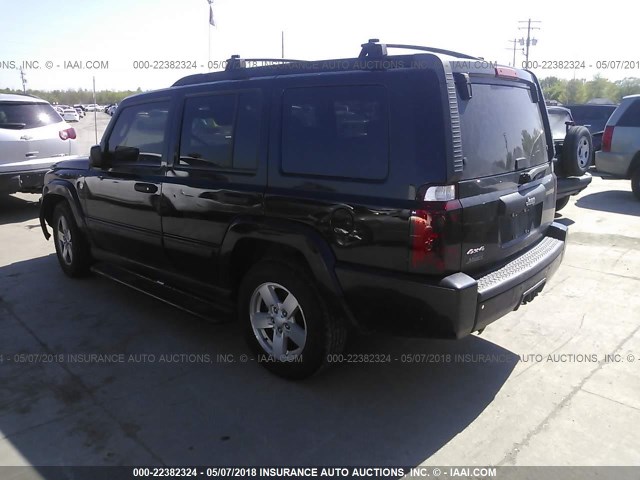 1J8HG48N36C168575 - 2006 JEEP COMMANDER BLACK photo 3