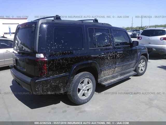 1J8HG48N36C168575 - 2006 JEEP COMMANDER BLACK photo 4
