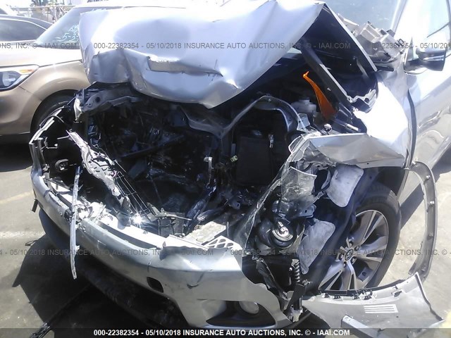 5TDZKRFH7GS186968 - 2016 TOYOTA HIGHLANDER LE/LE PLUS SILVER photo 6