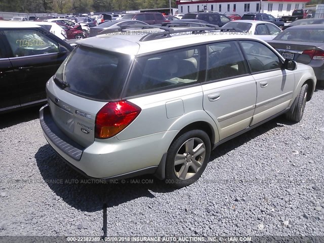 4S4BP86C564330265 - 2006 SUBARU LEGACY OUTBACK 3.0R LL BEAN TAN photo 4