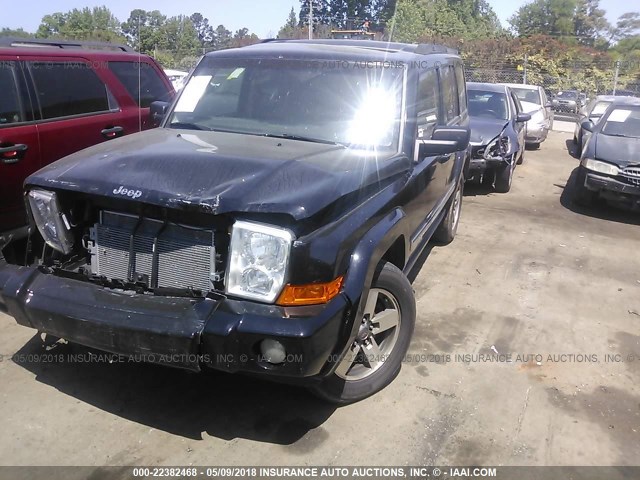 1J8HG48K56C304050 - 2006 JEEP COMMANDER შავი ფოტო 2