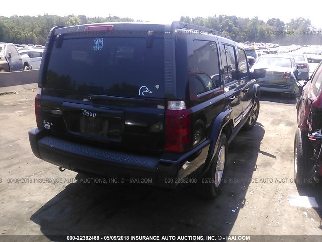1J8HG48K56C304050 - 2006 JEEP COMMANDER შავი ფოტო 4