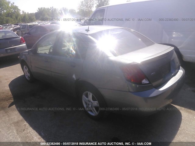 1G8AZ55FX7Z108324 - 2007 SATURN ION LEVEL 2 GRAY photo 3