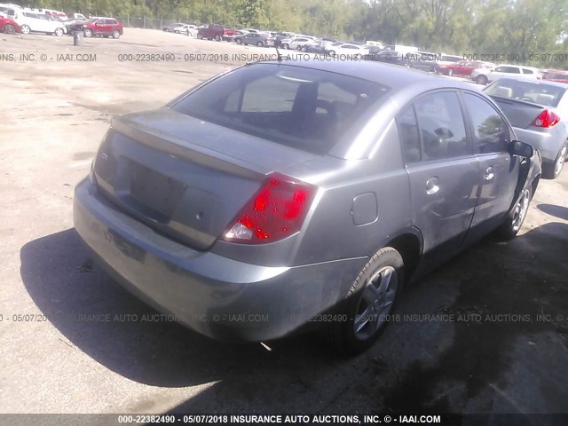 1G8AZ55FX7Z108324 - 2007 SATURN ION LEVEL 2 GRAY photo 4