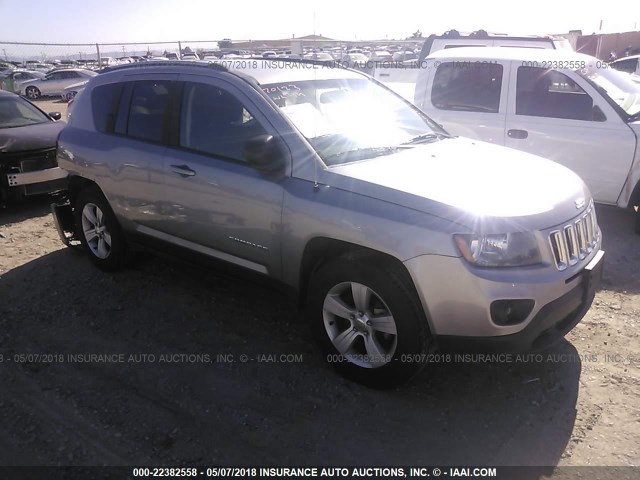 1C4NJDBB3GD566536 - 2016 JEEP COMPASS SPORT GRAY photo 1