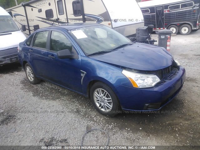 1FAHP35N98W278091 - 2008 FORD FOCUS SE/SEL/SES BLUE photo 1