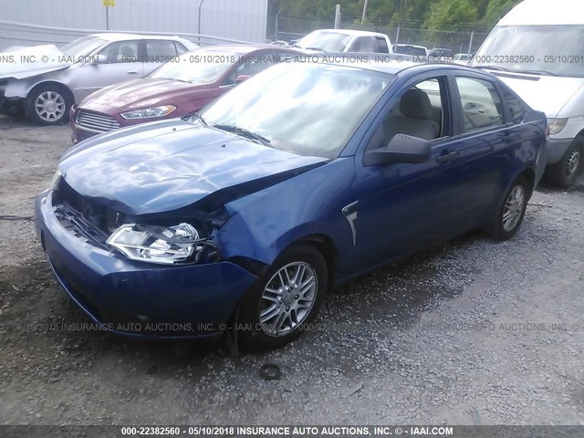 1FAHP35N98W278091 - 2008 FORD FOCUS SE/SEL/SES BLUE photo 2