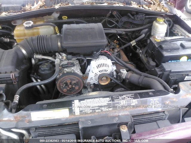 1J4GL48K43W708217 - 2003 JEEP LIBERTY SPORT/FREEDOM მუქწითელი ფოტო 10