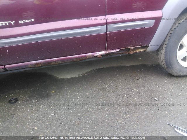 1J4GL48K43W708217 - 2003 JEEP LIBERTY SPORT/FREEDOM მუქწითელი ფოტო 6