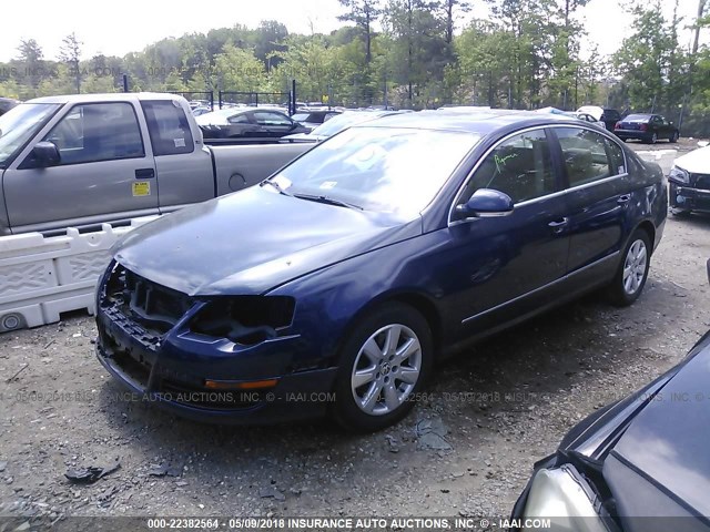 WVWEK73C36P154569 - 2006 VOLKSWAGEN PASSAT 2.0T LUXURY BLUE photo 2