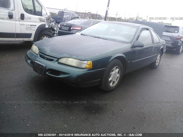 1FALP62W1SH173579 - 1995 FORD THUNDERBIRD LX GREEN photo 2