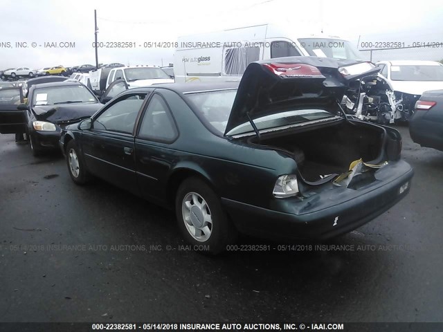 1FALP62W1SH173579 - 1995 FORD THUNDERBIRD LX GREEN photo 3