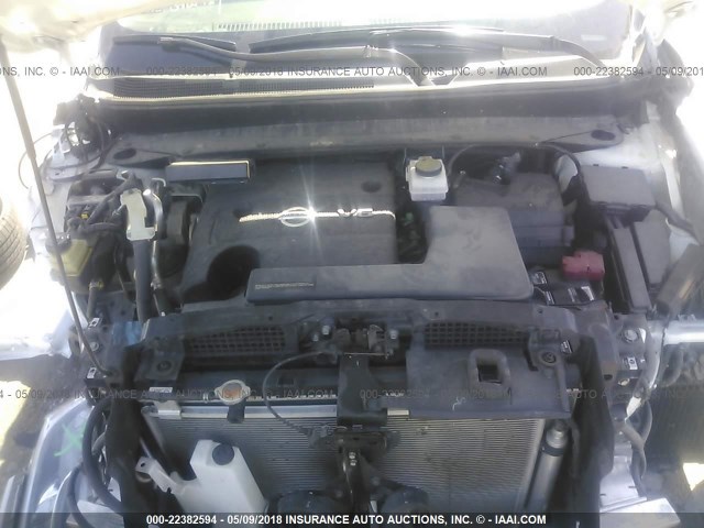 5N1AR2MN5DC613811 - 2013 NISSAN PATHFINDER S/SV/SL/PLATINUM 白色 照片 10