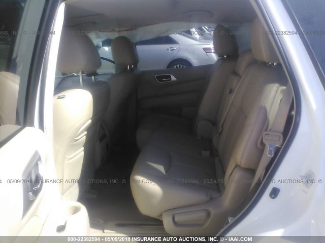 5N1AR2MN5DC613811 - 2013 NISSAN PATHFINDER S/SV/SL/PLATINUM 白色 照片 8