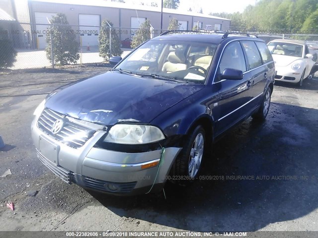 WVWWH63B43E022643 - 2003 VOLKSWAGEN PASSAT GLX 蓝色 照片 2