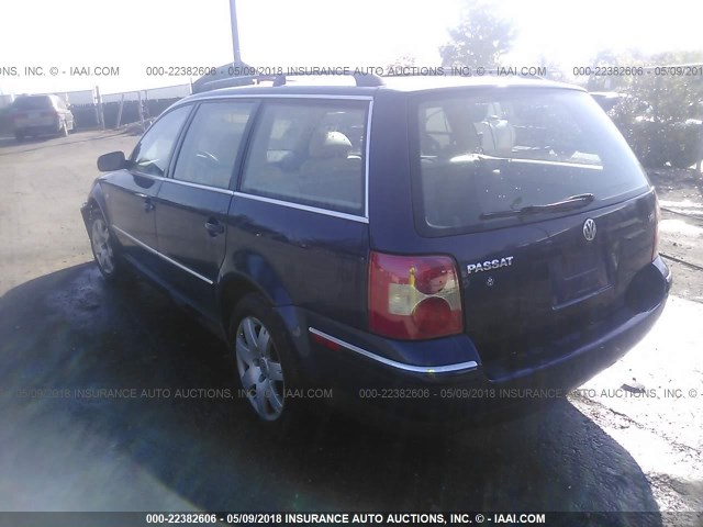 WVWWH63B43E022643 - 2003 VOLKSWAGEN PASSAT GLX 蓝色 照片 3