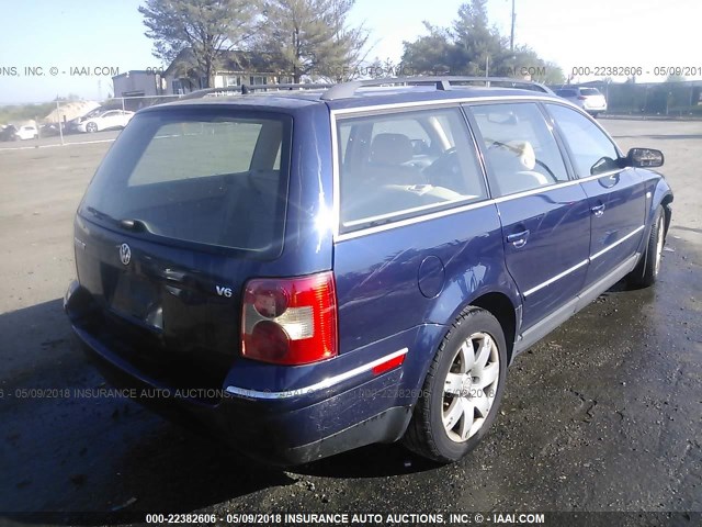WVWWH63B43E022643 - 2003 VOLKSWAGEN PASSAT GLX 蓝色 照片 4