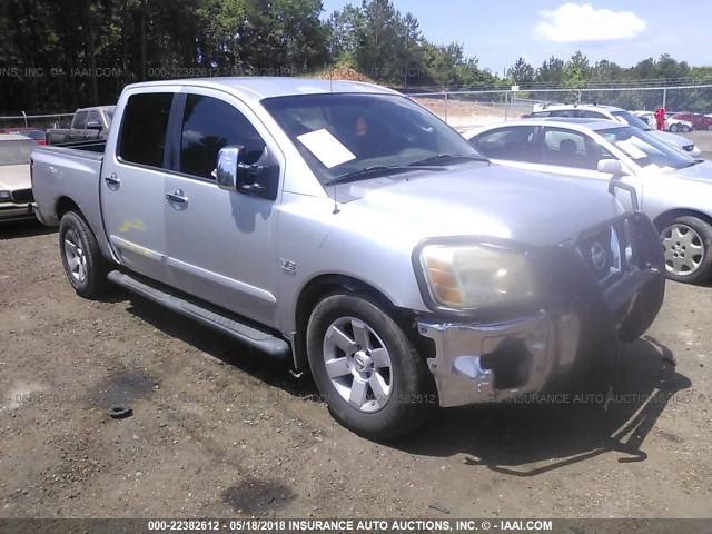 1N6AA07A54N543592 - 2004 NISSAN TITAN XE/SE/LE SILVER photo 1