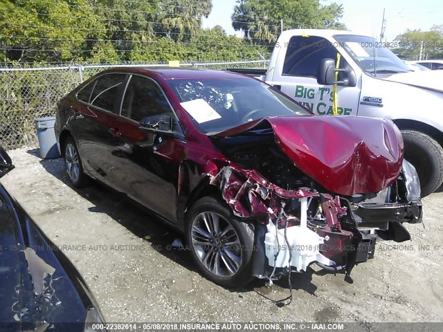 4T1BF1FK9GU524896 - 2016 TOYOTA CAMRY LE/XLE/SE/XSE RED photo 1