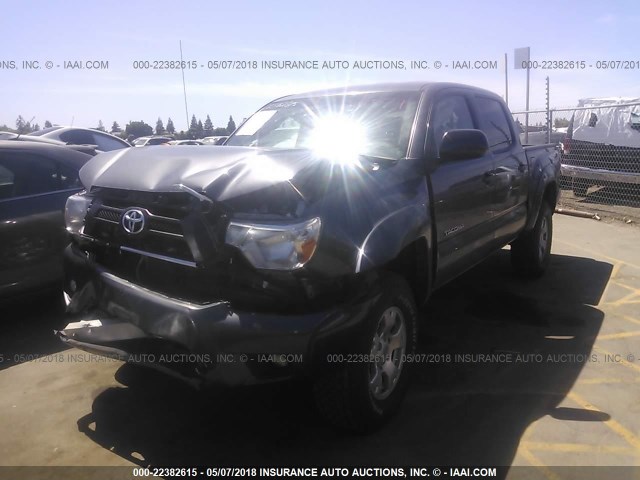 5TFLU4EN8FX142366 - 2015 TOYOTA TACOMA DOUBLE CAB/TRD PRO BLACK photo 2