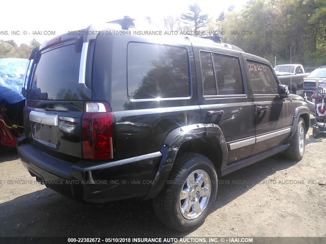 1J8HG68227C595569 - 2007 JEEP COMMANDER OVERLAND BLACK photo 4