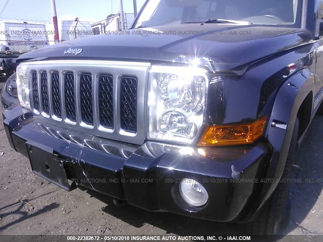 1J8HG68227C595569 - 2007 JEEP COMMANDER OVERLAND BLACK photo 6