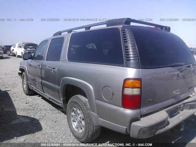 3GNFK16T91G281313 - 2001 CHEVROLET SUBURBAN K1500 Pewter photo 3