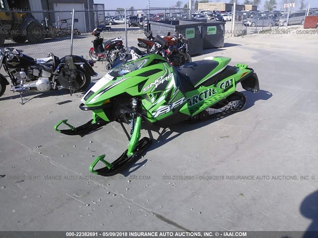 4UF13SNW2DT107732 - 2013 ARCTIC CAT SNOWPRO 800  GREEN photo 2