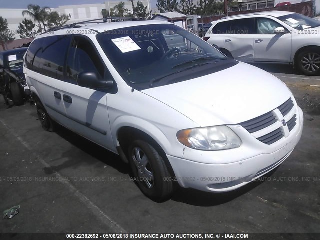 1D4GP24R97B259165 - 2007 DODGE GRAND CARAVAN SE WHITE photo 1