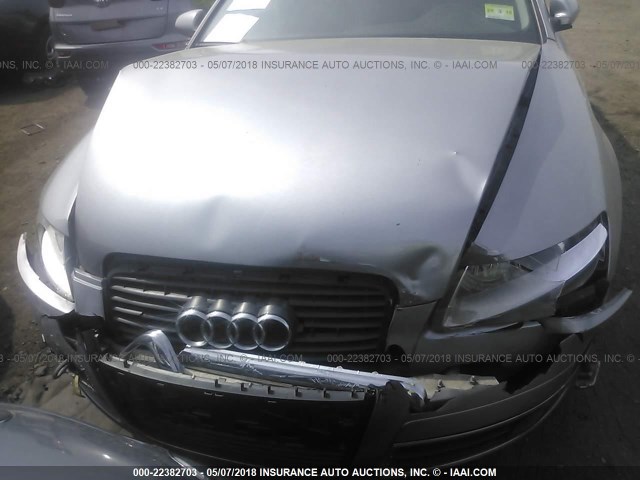 WAUDH74F86N079251 - 2006 AUDI A6 3.2 QUATTRO GRAY photo 6