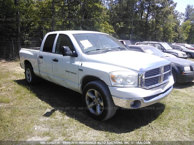 1D7HA18297S197833 - 2007 DODGE RAM 1500 ST/SLT WHITE photo 1