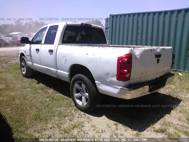 1D7HA18297S197833 - 2007 DODGE RAM 1500 ST/SLT WHITE photo 3