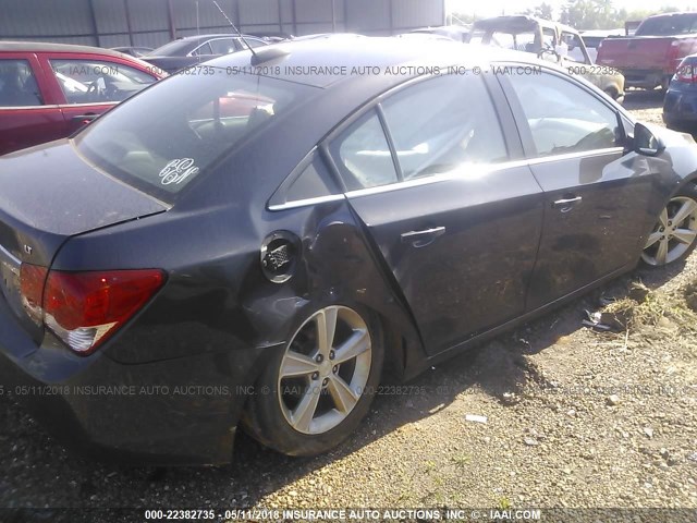 1G1PE5SBXF7148094 - 2015 CHEVROLET CRUZE LT BLACK photo 4