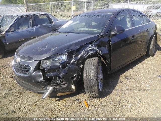 1G1PE5SBXF7148094 - 2015 CHEVROLET CRUZE LT BLACK photo 6