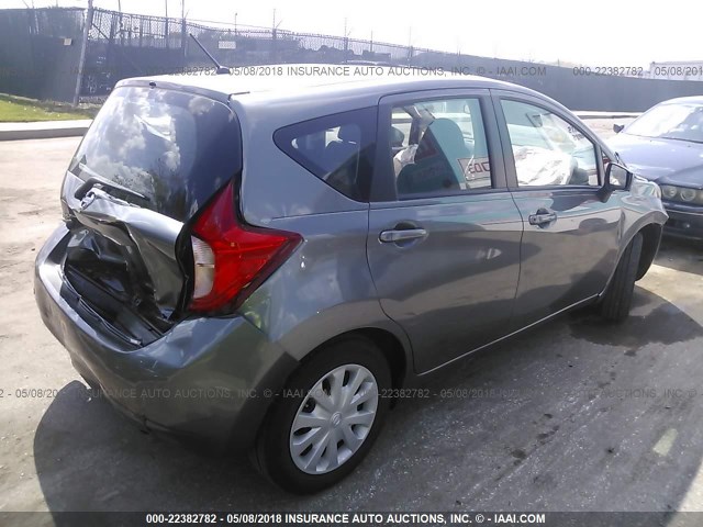 3N1CE2CP2GL383765 - 2016 NISSAN VERSA NOTE S/S PLUS/SV/SL/SR GRAY photo 4