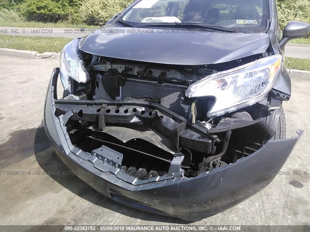 3N1CE2CP2GL383765 - 2016 NISSAN VERSA NOTE S/S PLUS/SV/SL/SR GRAY photo 6