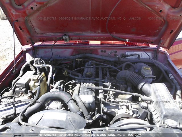 1J4FF68S3XL651112 - 1999 JEEP CHEROKEE SPORT/CLASSIC წითელი ფოტო 10