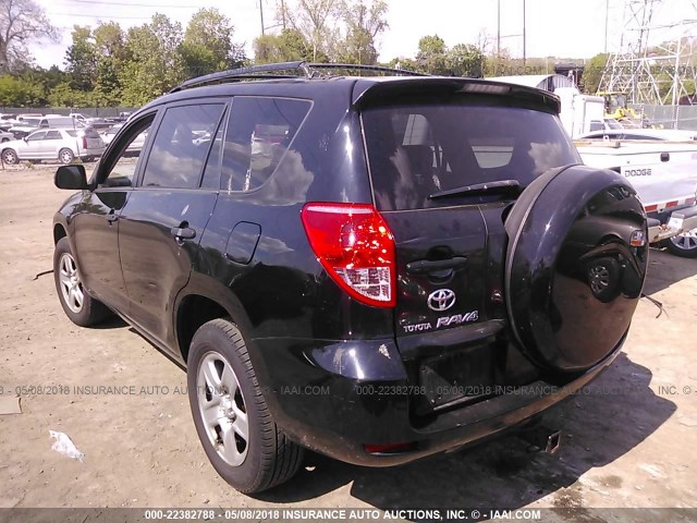 JTMBD33VX76032788 - 2007 TOYOTA RAV4 BLACK photo 3