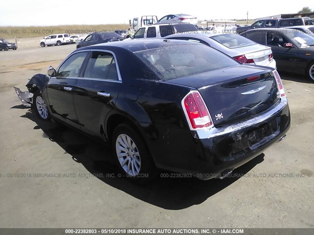 2C3CCAAG7CH208130 - 2012 CHRYSLER 300 BLACK photo 3