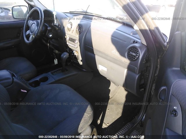 1J4GK48K12W134094 - 2002 JEEP LIBERTY SPORT 黑色 照片 5