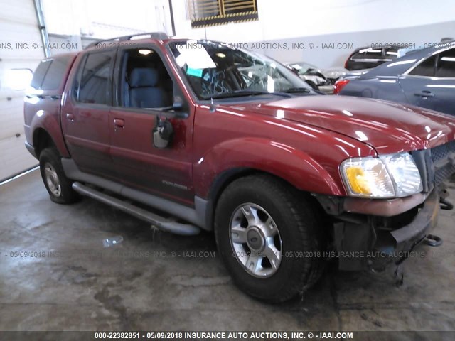 1FMZU77E61UA31894 - 2001 FORD EXPLORER SPORT TR  RED photo 1