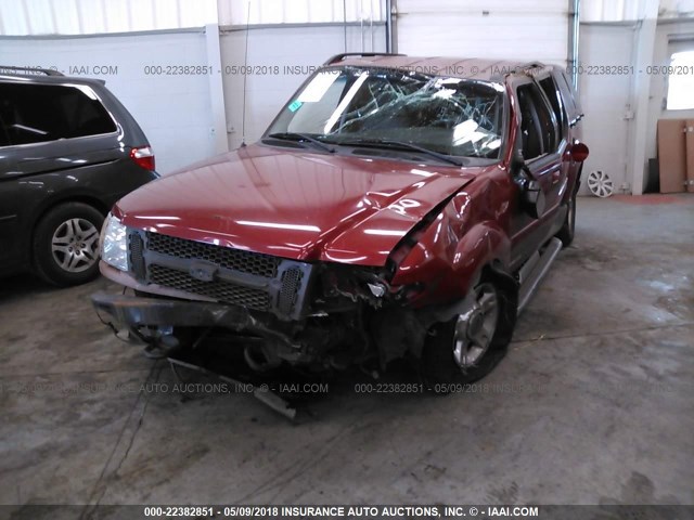 1FMZU77E61UA31894 - 2001 FORD EXPLORER SPORT TR  RED photo 6