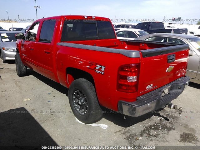 3GCPKTE75CG274584 - 2012 CHEVROLET SILVERADO K1500 LTZ RED photo 3