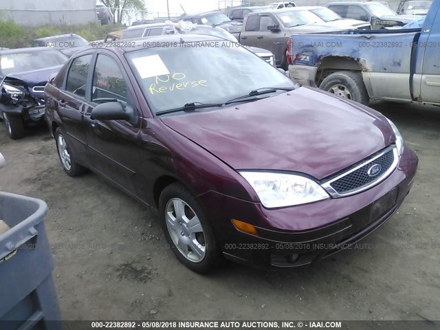 1FAHP34N97W145928 - 2007 FORD FOCUS ZX4/S/SE/SES 栗色 照片 1