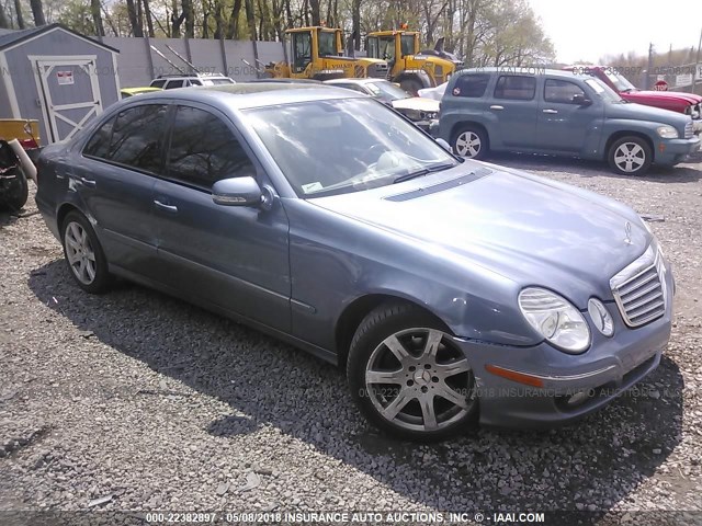 WDBUF87X27X212576 - 2007 MERCEDES-BENZ E 350 4MATIC BLUE photo 1