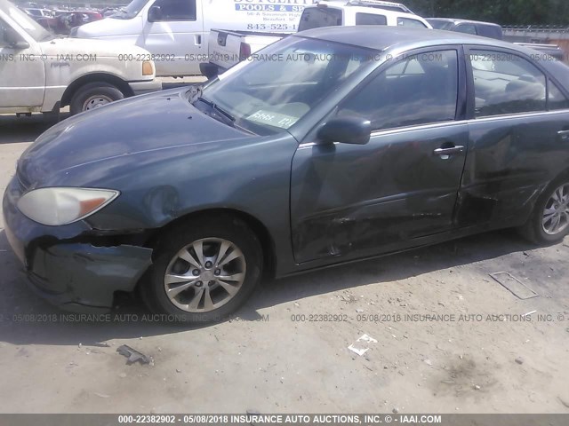 4T1BF32K04U068686 - 2004 TOYOTA CAMRY LE/XLE/SE GREEN photo 6