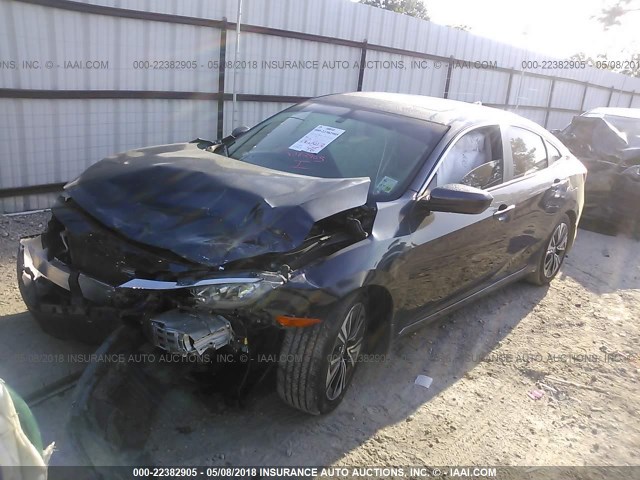 19XFC1F70GE018589 - 2016 HONDA CIVIC EXL BLUE photo 2